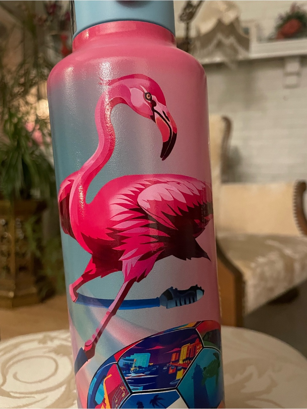 FIFA Miami thermos pink new!